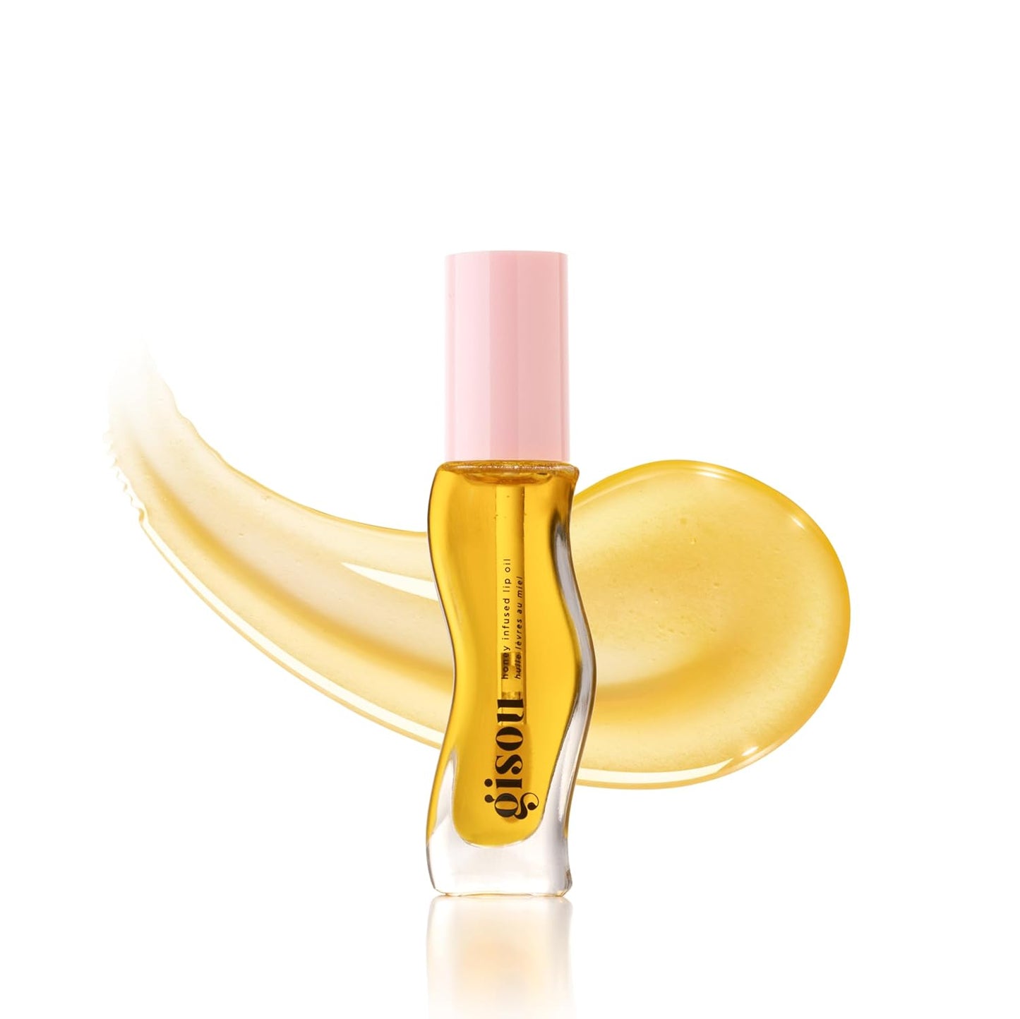 Gisou Honey Infused Hydrating Lip Oil, Nourishing Lip Moisturizer for Dry Lips, 0.27 fl oz (Fresh Honey)
