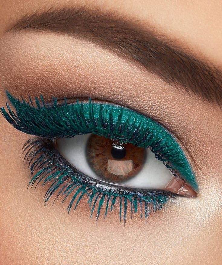 Maydear Dark Green Waterproof Long Lasting Smudgeproof Mascara for Women's Eye Makeup