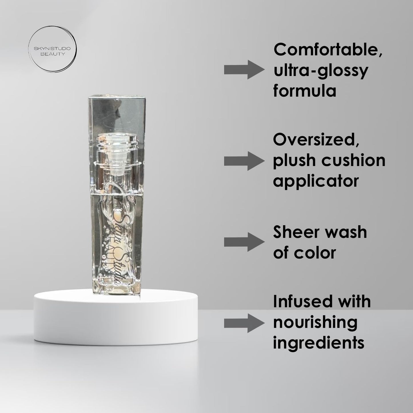 BEAUTY SPF 30 Juicy Lux Hydrating Lip Oil, Deeply Nourishing Lip Oil with Hyaluronic Acid, Coconut Oil, Argan Oil, Shea Butter and Vitamin E, Non-Sticky, SPF Protection Lip Care (Glass)