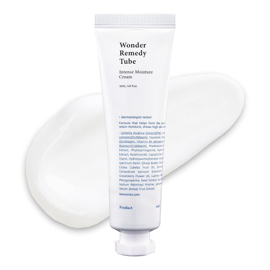 keenoniks Hydrating & Barrier-Repair Cream for Dry & Sensitive Skin – Korean Moisturizer with CICA & Ceramide – 50ml (1.69 fl oz)