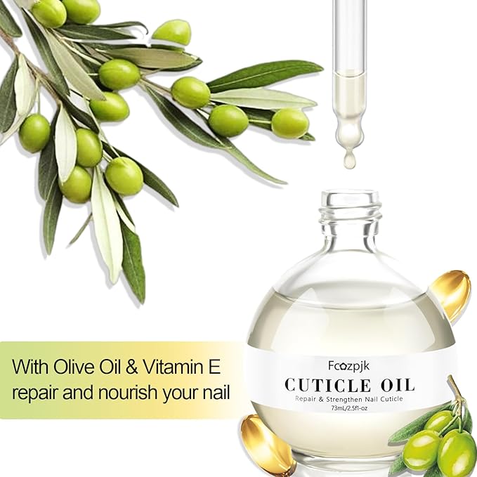 Cuticle Oil, Revitalizing Cuticle Oil for Nails with Vitamin E Cuticle Oil Scented Repairs Cuticles Nail Treatment Moisturizing Nail Strengthener 73ml/2.6 Fl Oz (Ocean Flavor)