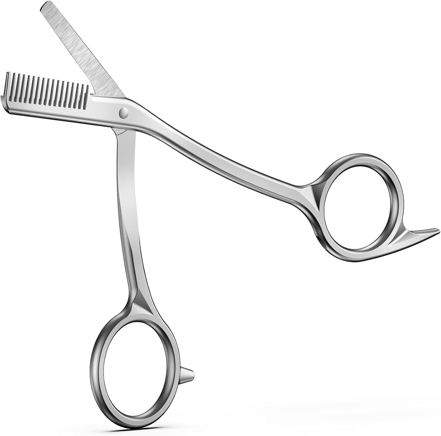 FERYES Eyebrow Trimmer Scissors with Combs, Stainless Steel Scissor & Comb in One, Precision Eyebrow Trimming Scissors for Women and Men