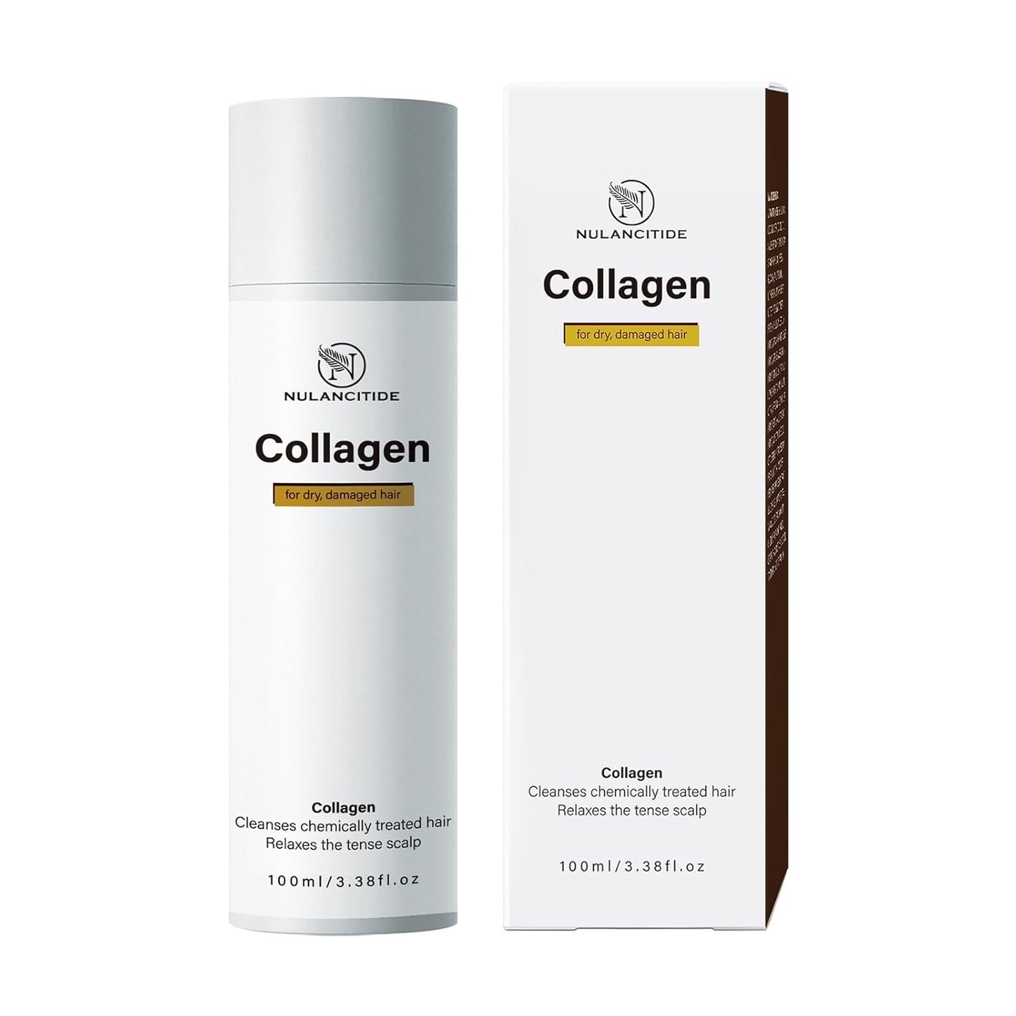 3.38floz 100ml Collagen Hair Treatment, Deep Repairs Conditioner Hydrating Hair Mask for for Dry, Damaged Hair, Split Hair, Hair Loss