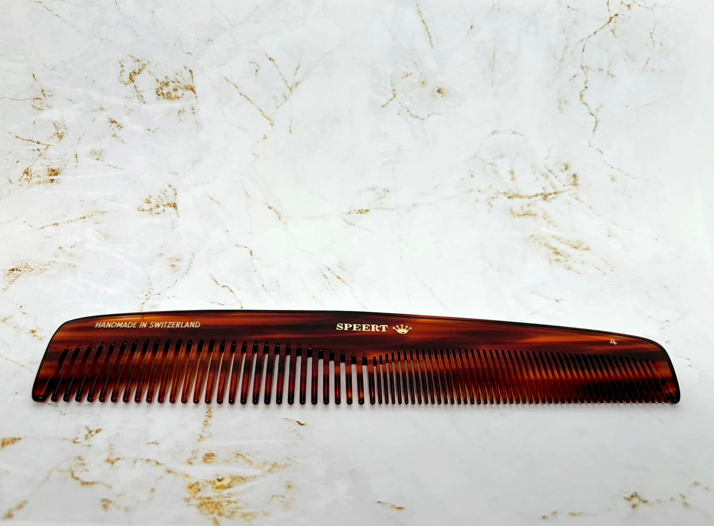 #4 Handmade Wide Narrow Tooth Comb Tortoise Havana Acetate Thick Coarse Curly Thin Fine Straight Hair Detangling Parting Grooming Teasing Styling Hairdresser Barber Hairdressing Wet Dry Pocket
