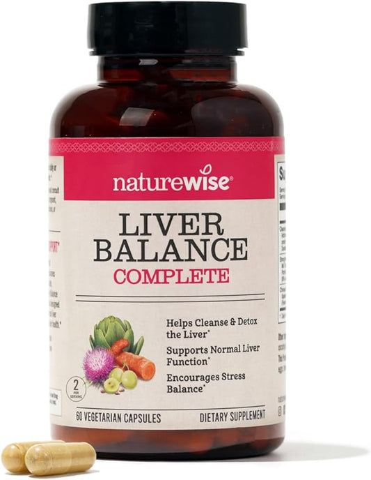 NatureWise Liver Detox Cleanse Supplement (30 (60 Veg