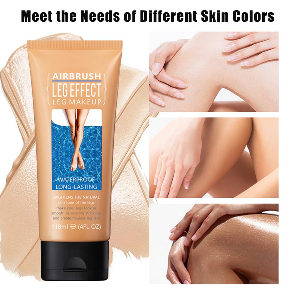 Leg Makeup Waterproof, No Transfer Body Concealer, Coverage for Vein, Scar, Tattoo (#03 Bronze, 1Pc)