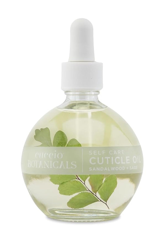 Cuccio Botanicals Sandalwood & Sage Cuticle Oil – Hydrating Nourishing Treatment for Dry Cuticles & Nails, 2.5 fl oz