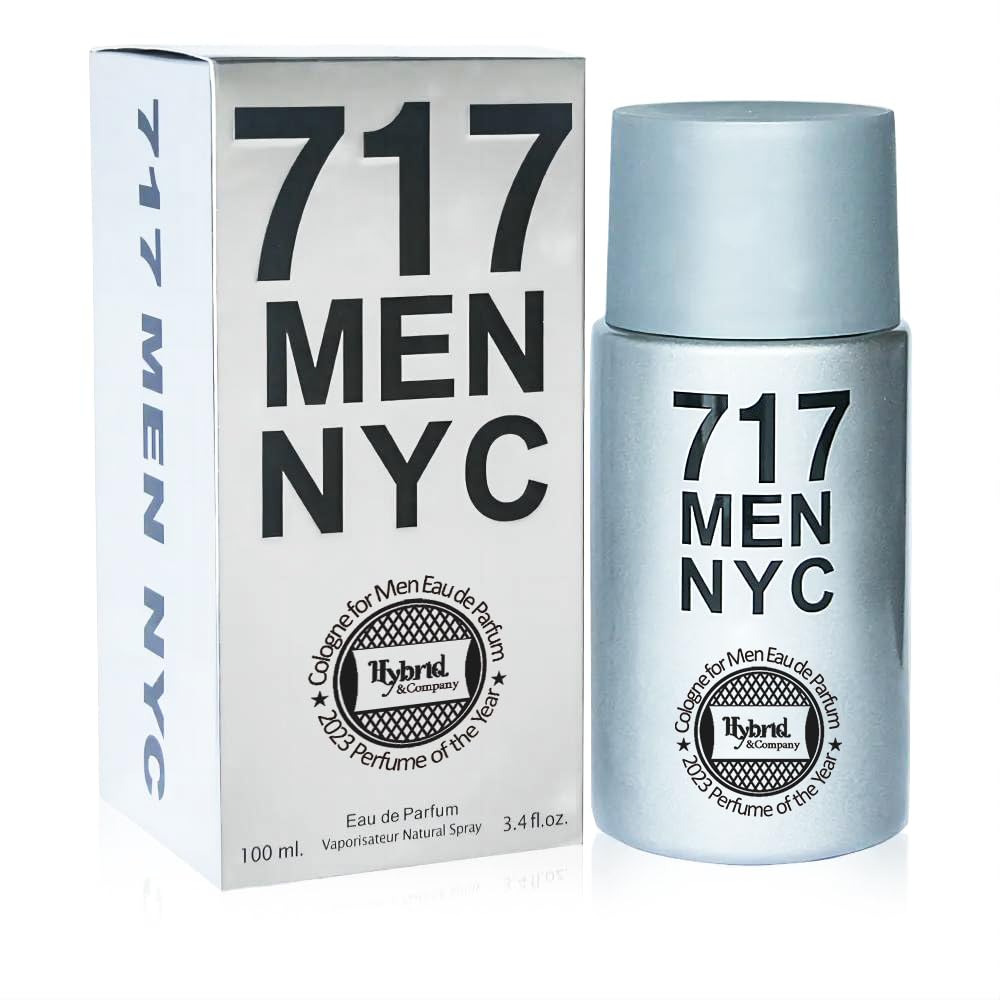 Hybrid & Company 717 Men Nyc Toilette Masculine Scent Natural Sprayt, 3.4 Fl Oz