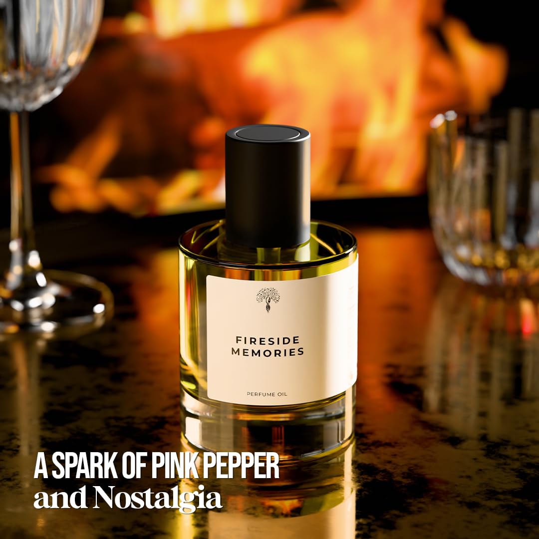Fireside Memories Perfume Inspired by The Fire PlacE | Eau de Perfum - Long Lasting Perfume for Women and Men (Unisex) – 50ml with 30ml Fireside Memories (Pack of 2)
