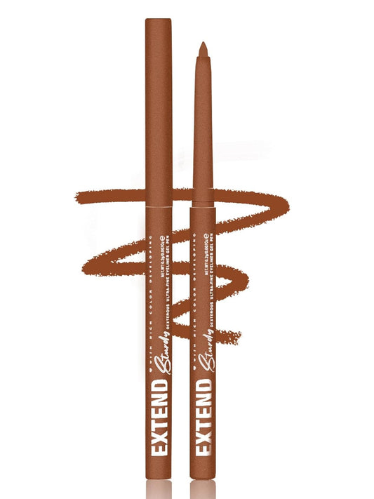 Bronze Gel Glitter Eyeliner Pencil, Metallic Waterproof Smudge-Proof Creamy Retractable Smooth Eye Liner pencil, Hypoallergenic Long Lasting Eyeliner Brightener Pen Crayon Eye Makeup Gift for Women#05