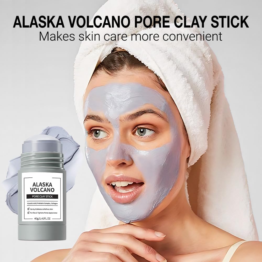 Clay Mask For Face Skincare, Blackhead Remover Face Mask with Seaweed Mud Extract, Deep Pore Cleansing, Moisturizing, Skincare Facial Mask for Refining Pores and Controlling Oil, 40g/1.35oz