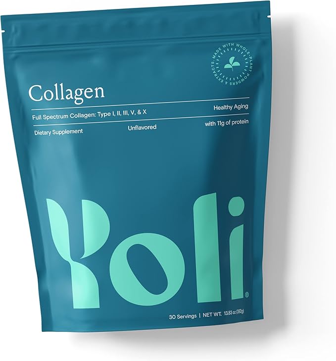 Yoli® Collagen Powder - Multi Collagen Protein Powder with Sodium Hyaluronate - Collagen Supplements for Women and Men - Collagen Types I, II, III, V, and X