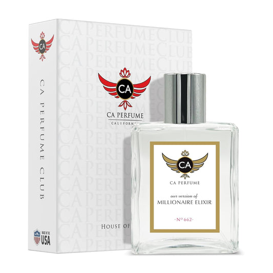 CA Perfume Impression of Millionaire Elixir For Men Replica Fragrance Dupes Eau de Parfum Spray Bottle 3.4 Fl Oz/100ml-X1