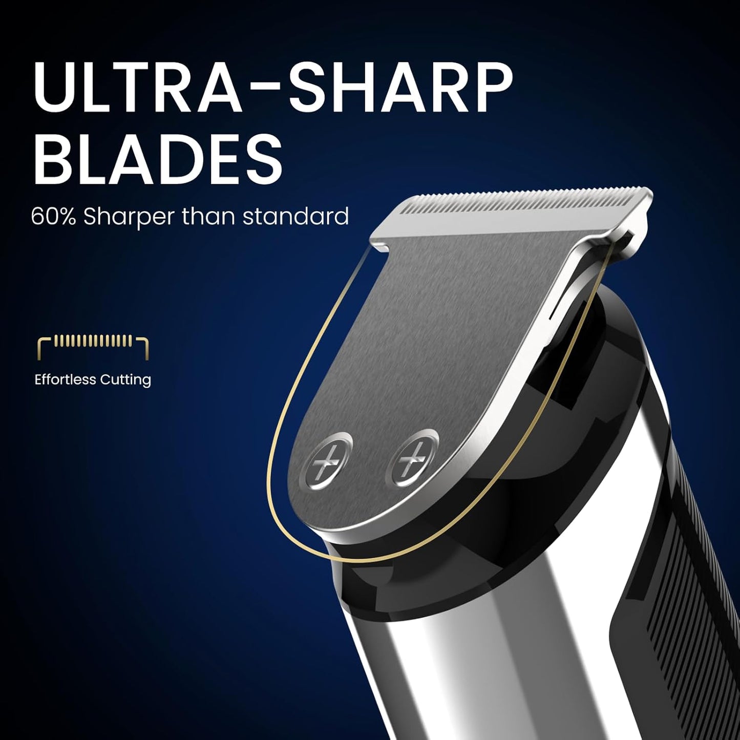 Ufree 3-in-1 Beard Trimmer Kit, Men's Electric Shaver Razor for Mustache Body Nose Facial Hair, Professional Hair Trimmer, Rechargeable Clippers, Waterproof Beard Grooming, Birthday Gifts for Men