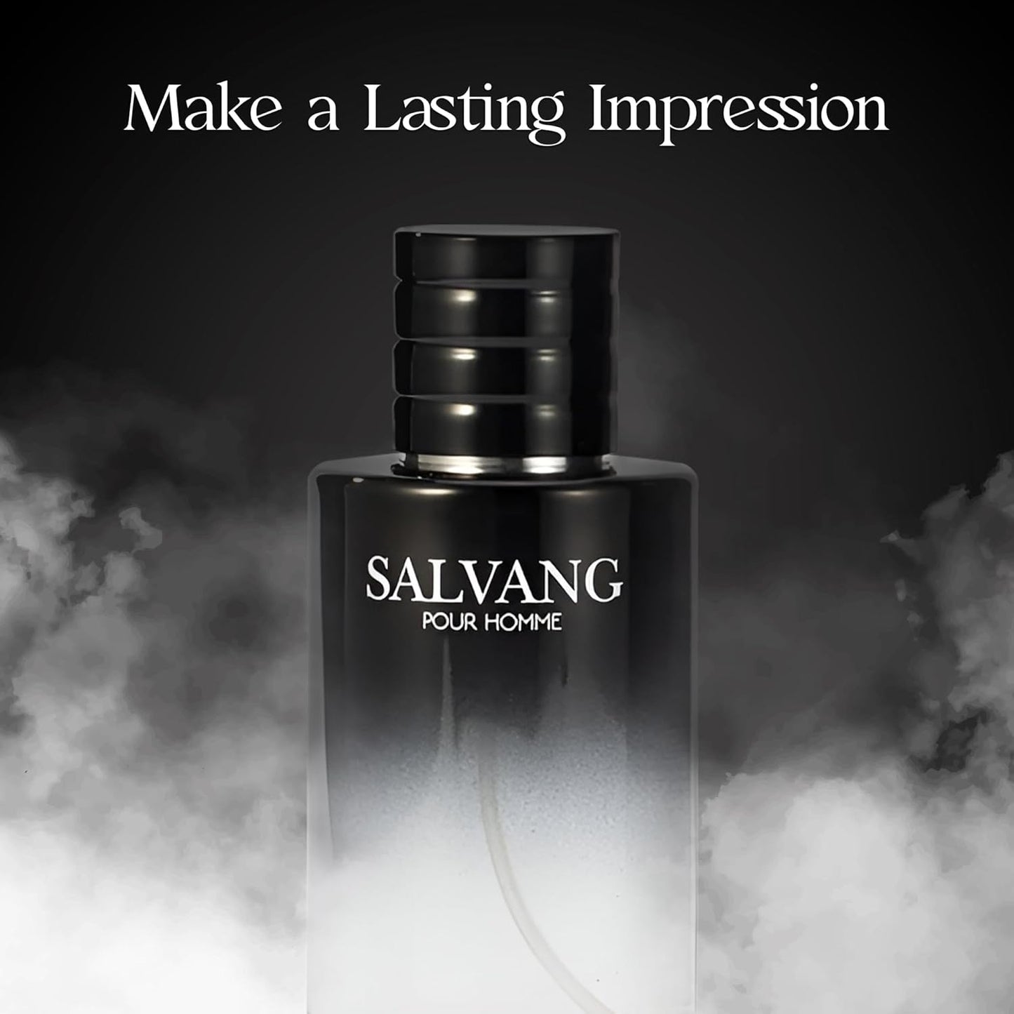 Salvang Men Cologne 3.4 Fl Oz Eau De Toilette Spray Notes of Mandarin, Bergamot, Sandalwood, Cedar, Vanilla, Bean Long Lasting Pefume For Men Daily Wear