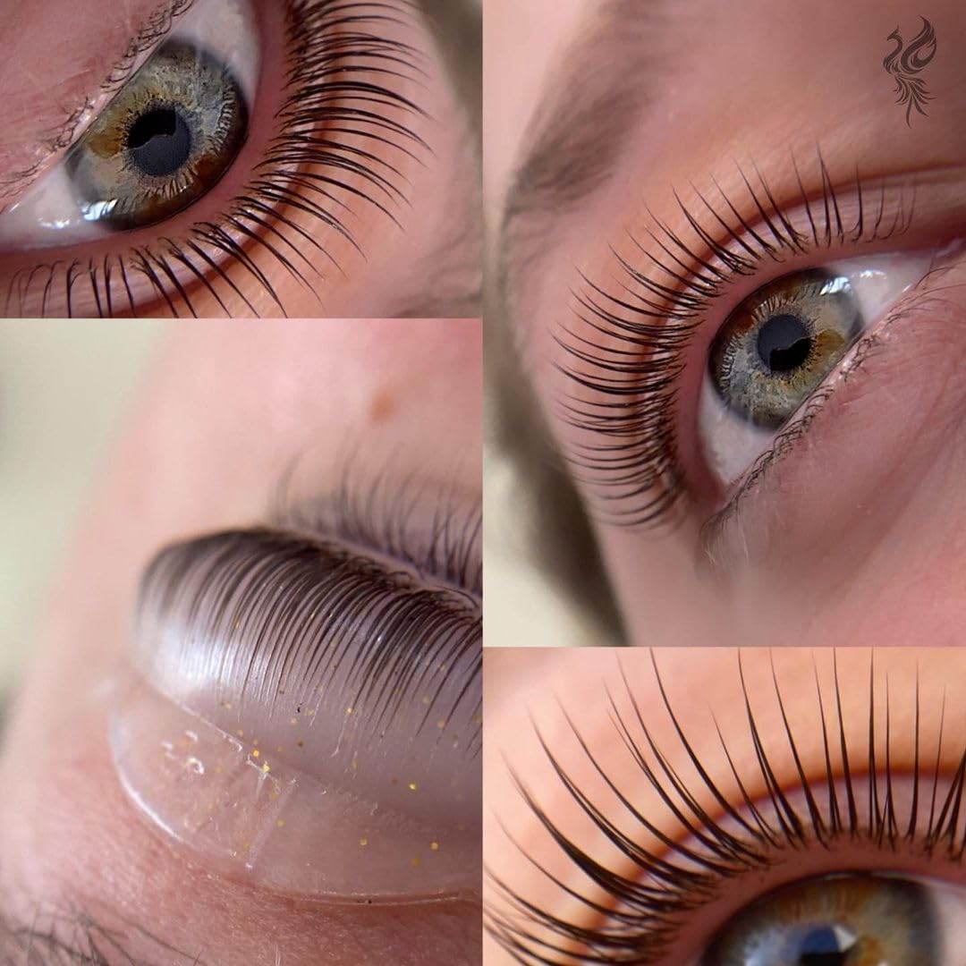 Lash Lift Shield Eyelash Lift Rods Super LC Curl 6 Size 12 Pcs Lash Lift Lamination Pad, Rapid 5 Minute Eyelash Lifting Shields Flexible lash Shield Pads Extreme Perm Rod