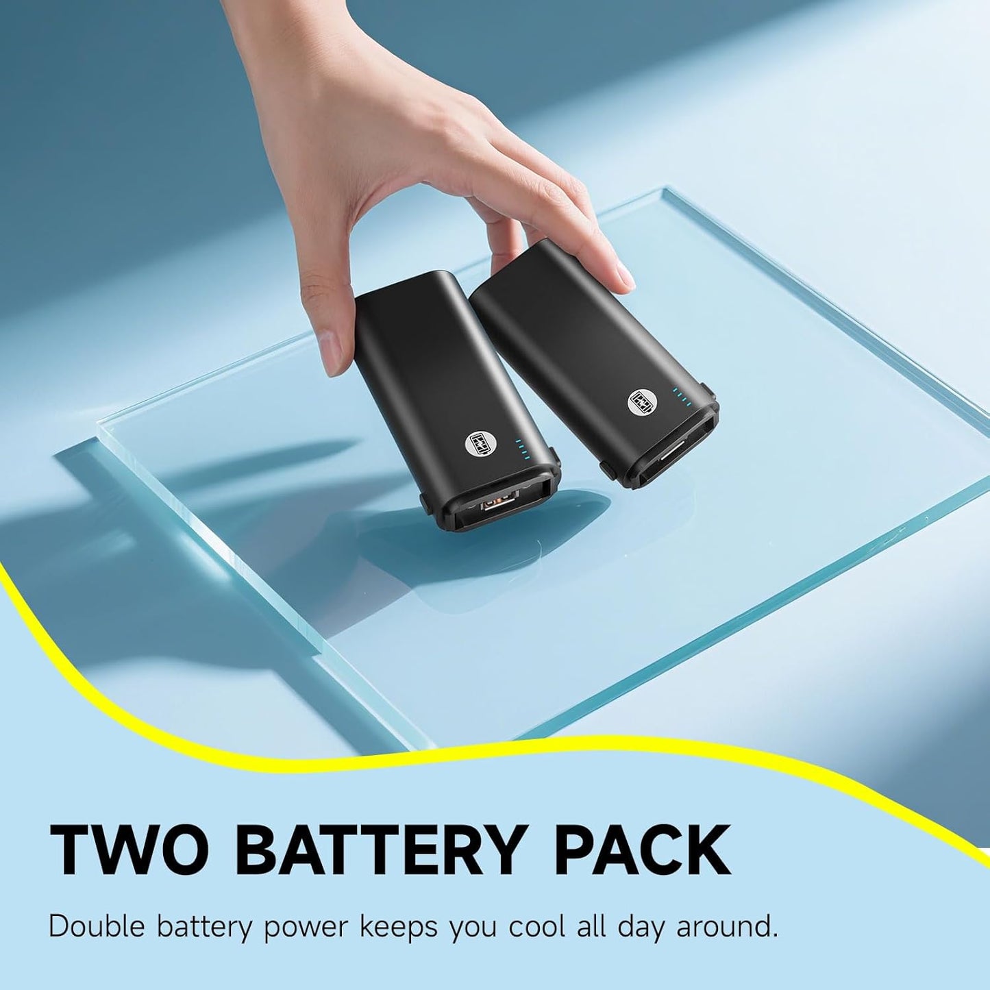 HandFan 10400mAh Handheld Fan Rechargeable, 40Hrs Long-Lasted Hand Fan, Mini Personal Fans Foldable, Heavy Duty Battery Fans Portable for Travel Beach Concerts Cruise Makeup(Clear Blade)