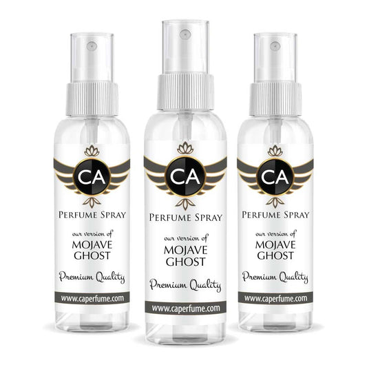 CA Perfume Eco Refill Impression of Mojave Ghost For Women and Men Concentrated Long Lasting Eau de Parfum Spray Refillable Atomizer Perfume Bottle 2 Fl Oz/60ml-X3