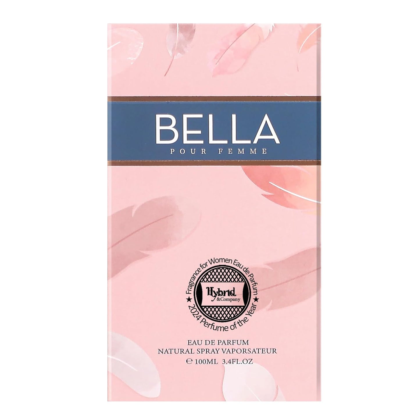 Hybrid & Company Women Bella Pour Femme Eau De Parfum Vaporisateur Natural Spray 3.4 Fl Oz