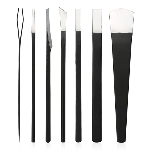 Pedicure Knife Set for Feet, Segbeauty 7pcs Ingrown Toenail Blade Tool with Storage Bag, High Manganese Steel Nail Knives Cuticle Remover, Professional Foot Repair Sharp Blade Kit for Nail Corn Callus