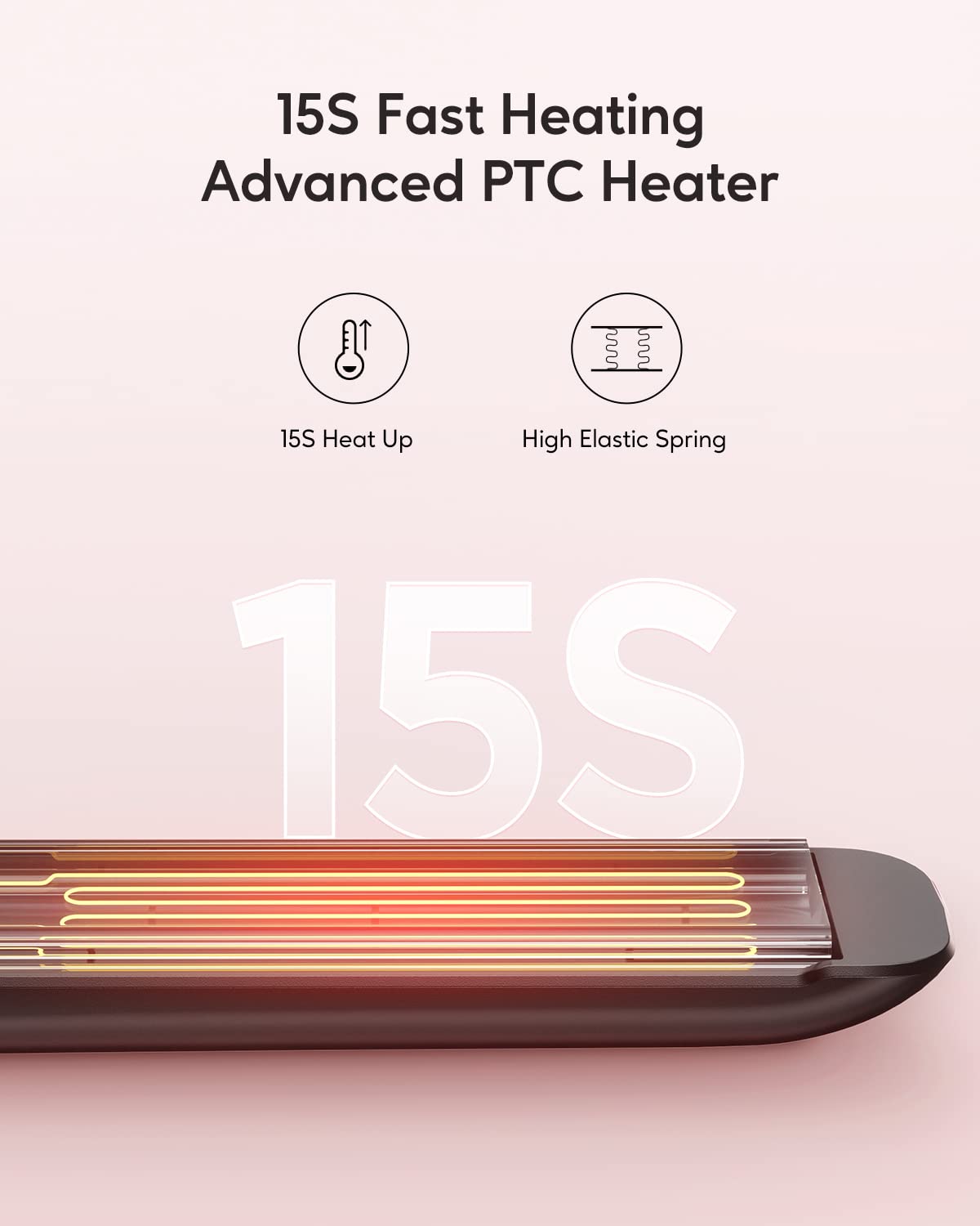 Wavytalk Hair Straightener, 100% Pure Titanium Flat Iron Hair Straightener Dual Voltage Creates Silky Hair Instantly, 1 Inch Flat Iron 170℉-450℉