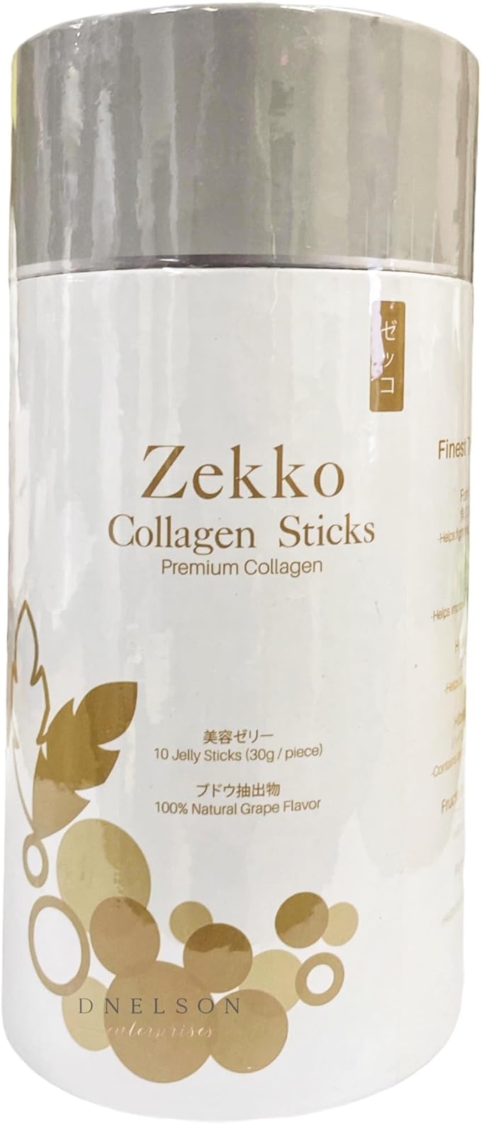 Zekko Collagen Sticks Grape Flavor 10 Jelly Sticks
