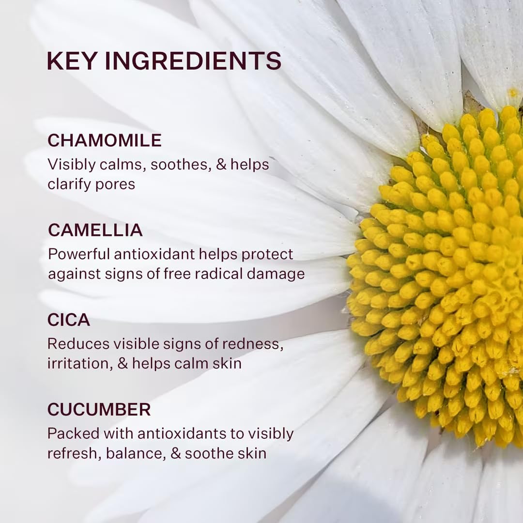 Peach & Lily - Power Calm Hydrating Gel Cleanser (3.38 oz) - Face Wash & Facial Cleanser - Light Makeup Remover - Chamomile, Cucumber Fruit & Cica - Self Care - Vegan & Cruelty Free - Korean Skincare