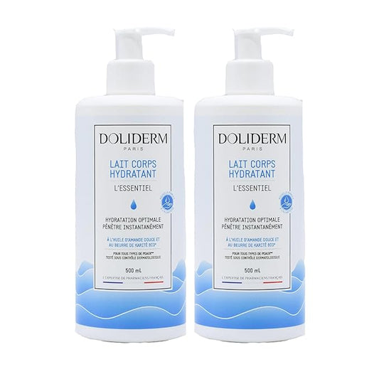 2x Hydrating Body Milk with Organic Shea Butter, Organic Sweet Almond Oil, and Allantoin – 500ml x2 - Bundle