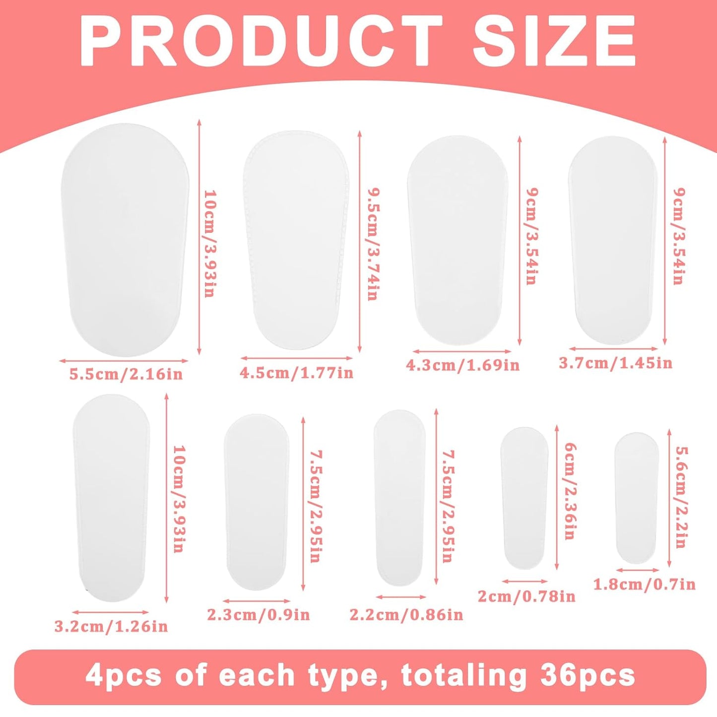 36Pcs Makeup Brush Covers 4 Sizes Portable Cosmetic Brushes Guards Dustproof Makeup Brush Protective Sleeves for Travel and Storage