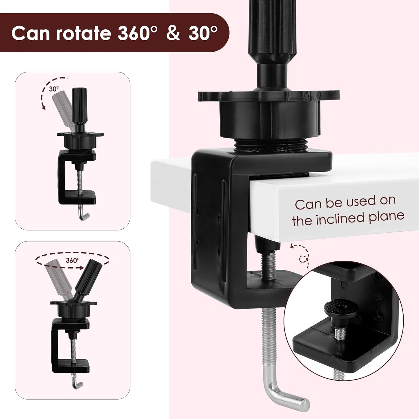 LIONVISON Practice Hand for Acrylic Nails: Flexible Mannequin Hand Model for Nails, Rubber Fake Training Manicure Hands with 240Pcs Ballerina Nail Tips