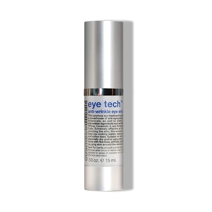 Sircuit Skin EYE TECH Anti-Wrinkle Eye Emulsion - Moisturizing Eye Treatment with Borage Oil, Echinacea Stem Cells, and Ceramide 3 - Daily Eye Moisturizer Promotes Appearance of Youthful Skin (0.5 oz)