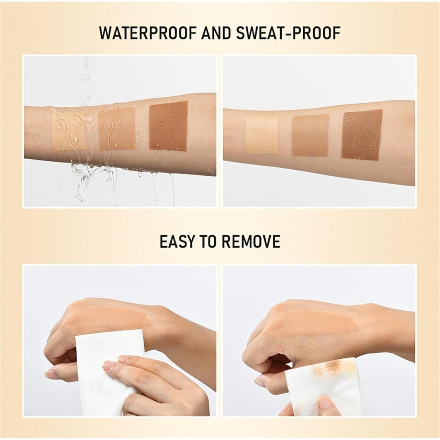 Leg Makeup Waterproof No Transfer,Body Coverage Perfector,Fade the Skin Color of Legs, Effectively Cover the Scars of Legs and Body,Highly Body Concealer (BRONZE)