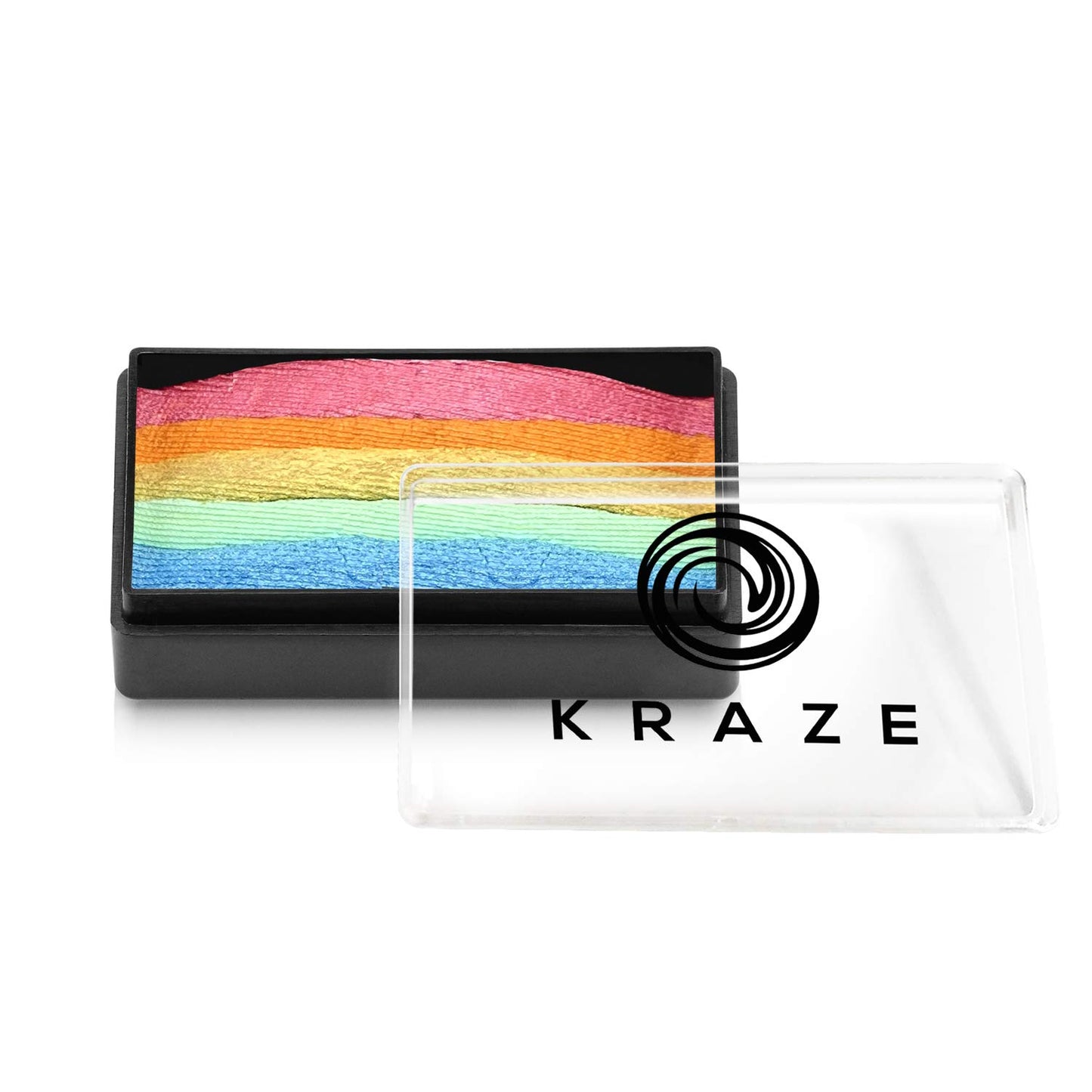 Kraze FX Dome Stroke - Sherbet Punch (25 gm), Professional 1-Stroke Split Cake, Hypoallergenic, Non-Toxic, Water Activated Face & Body Painting Makeup Supplies for Sensitive Skin, Kid Safe, Adults