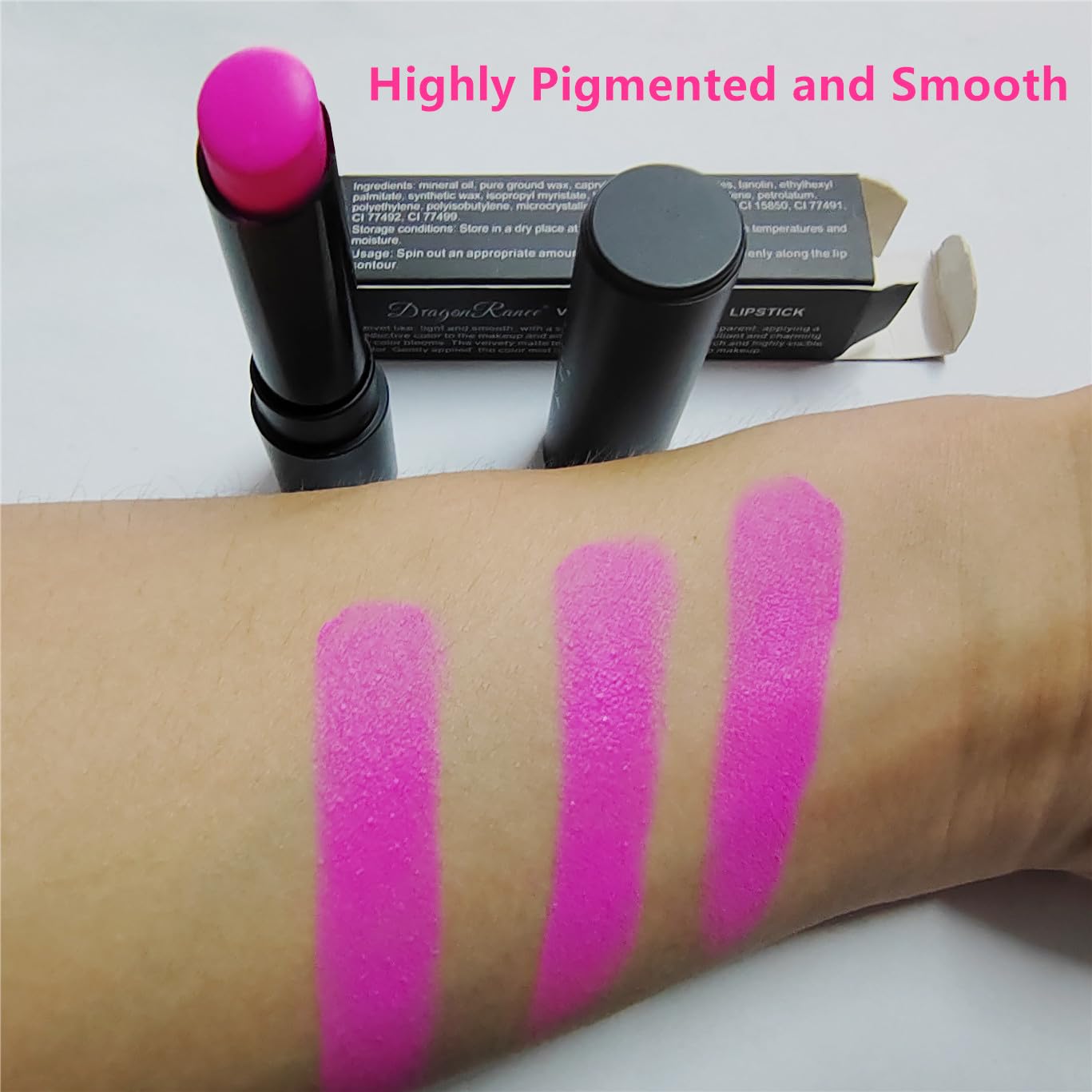 Go Ho Hot Pink Cream-Blendable Face Body Paint Stick,Pink Eye Black Stick,Easy to Color Eye Black Face Paint,Safe Facepaint&Lip Smacking for Halloween Makeup