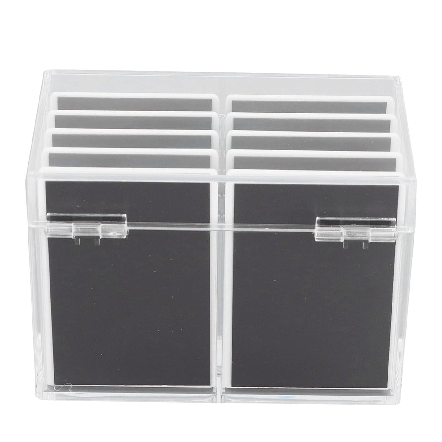 10 Layers Acrylic Eyelash Storage Box, Eyelash Holder Extension Tool with Magnetic Bottom, Makeup Organizer False Eyelashes Glue Pallet Holder, Grafting Eyelash Extension