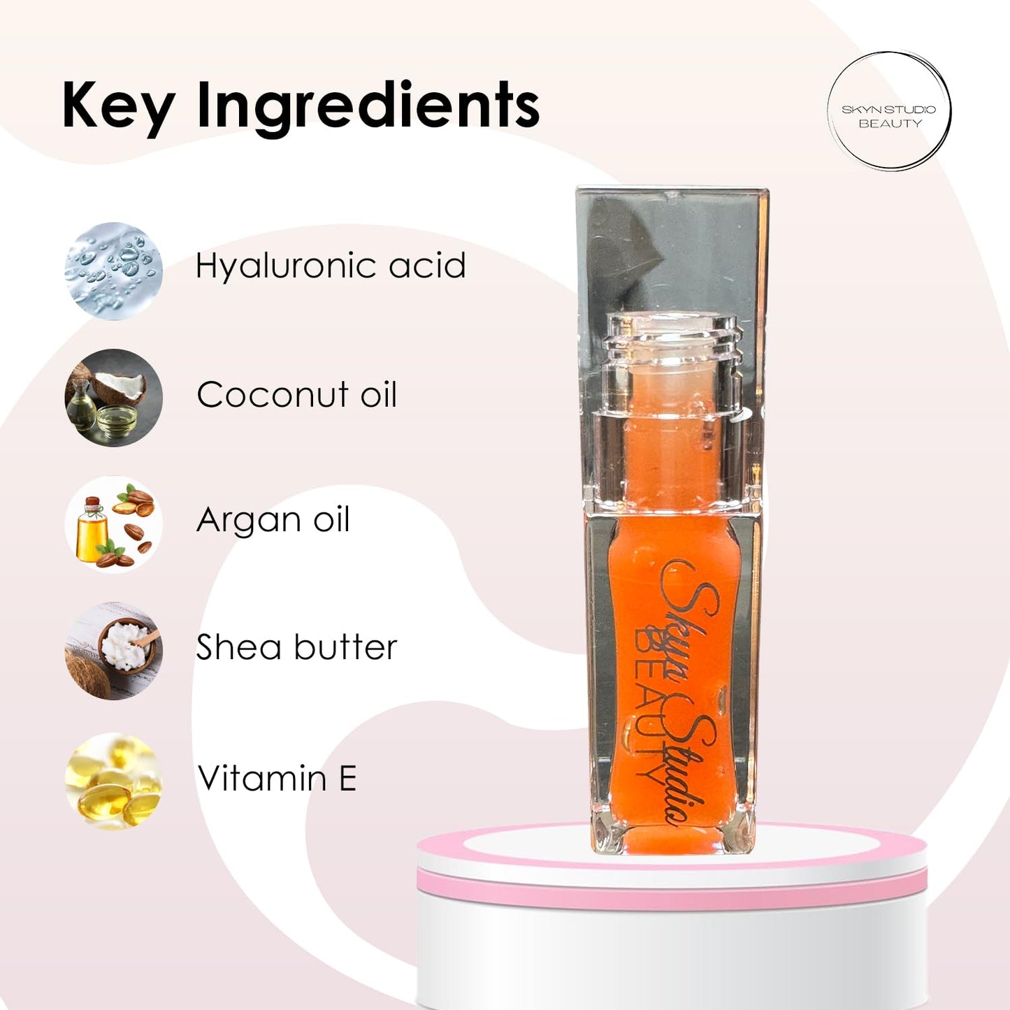 BEAUTY SPF 30 Juicy Lux Hydrating Lip Oil, Deeply Nourishing with Hyaluronic Acid, Coconut Oil, Argan Oil, Shea Butter and Vitamin E, Non-Sticky, SPF Protection Lip Care (Fruity Bliss)