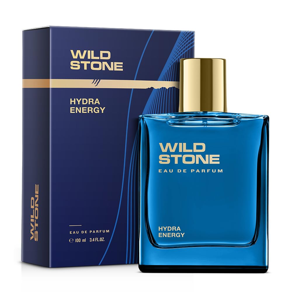 Wild Stone Hydra Energy EDP Premium Perfume for Men, 100 Ml | Long-lasting Eau De Parfum | Refreshing Fragrances for Modern Man | Active Lifestyle | Gift For Men