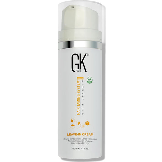 GK HAIR Vegan leave in conditioner for dry damaged hair (4.4 Fl Oz/130ml) Conditioning Hydrating Smoothing Moisturizing & Frizz Control For Dry Damaged Hair Taming before Swimming or Exercise