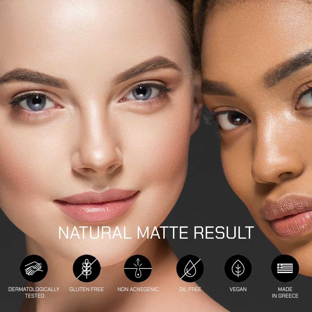 Radiant Professional Natural Fix All Day Matte Cream Foundation - Long Wear High Coverage Face Makeup Foundation With SPF 15 - Oil Free Matte Finish - For All Skin Types-1.01 oz. (3A Peanut)