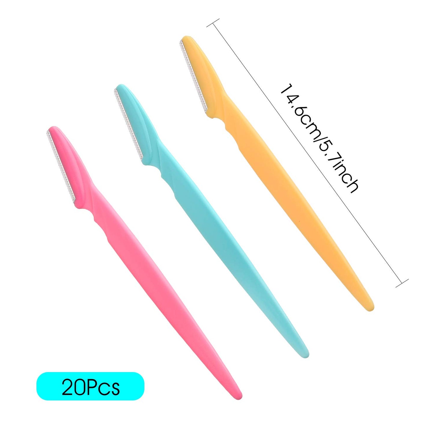 FEPITO Eyebrow Razor Shaper Shavers Trimmers for Women and Men Face Hair Removers Multipurpose Exfoliating Face Razor