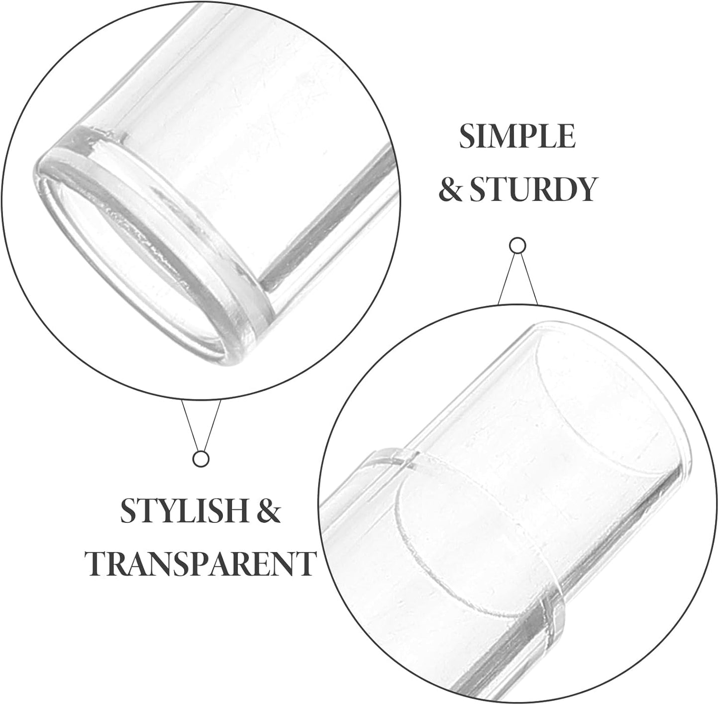 FRCOLOR Plastic Tweezers Storage Case Travel Clear Cylindrical Shape Dustproof Organizer Box for Tweezers Makeup Brush Eyelash Tools Plastic 5.9 Inches