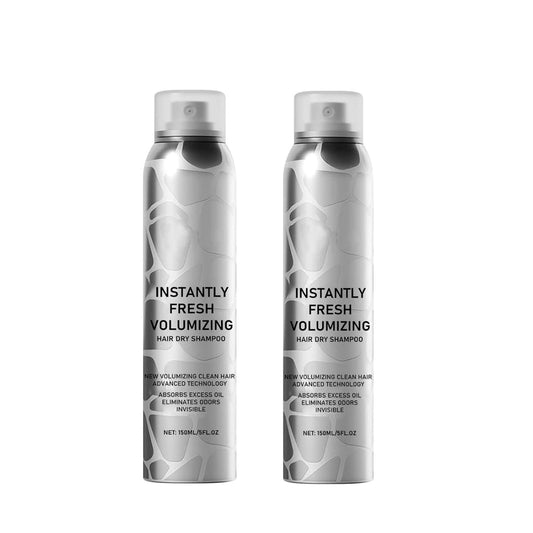 SECONDDAY Volumizing Dry Shampoo Spray for Dark Hair - Instantly Fresh Natural Formula with Added Lift, No White Residue & Travel Size Convenience (2PCS)