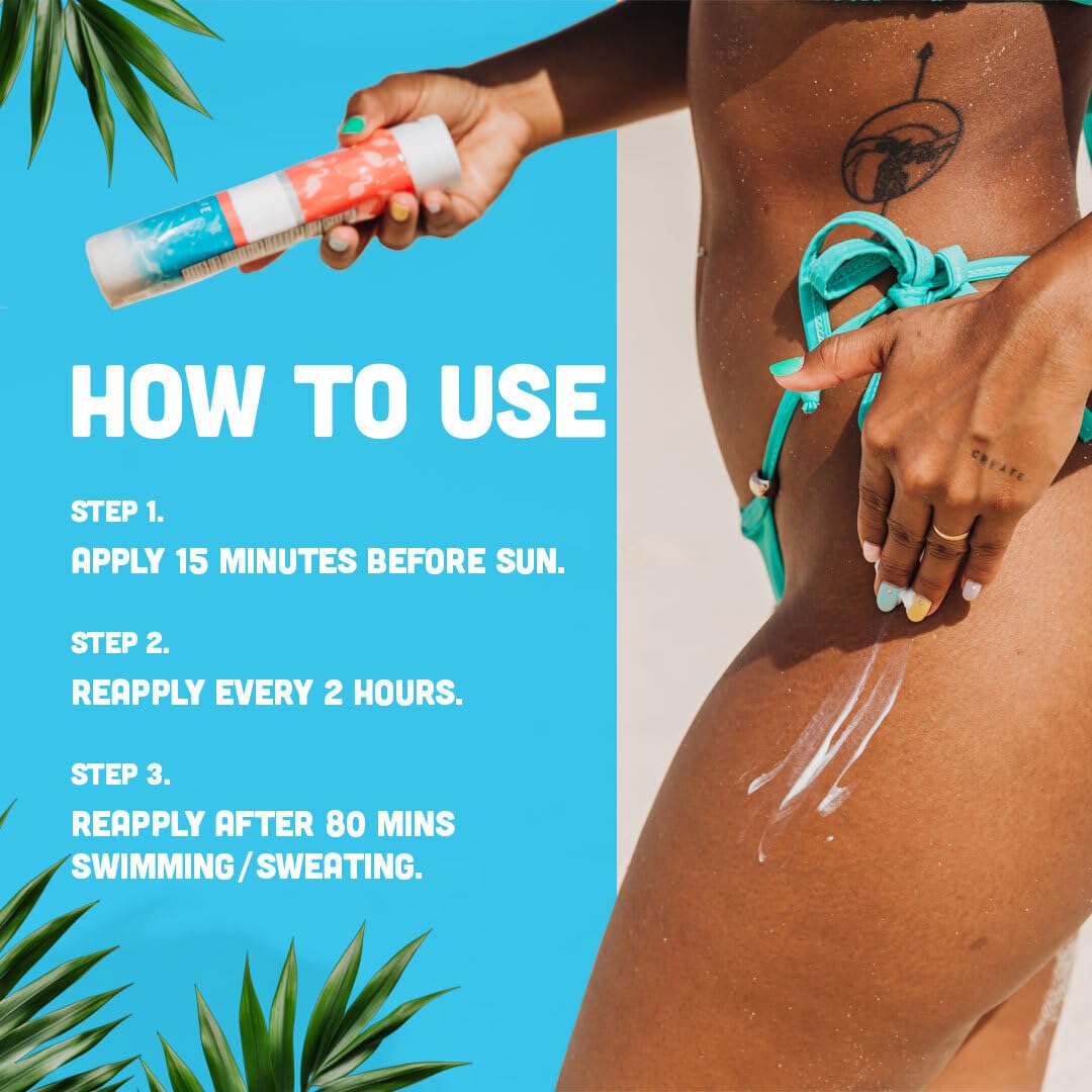 SPF 50 Sunscreen Lotion 8oz - Reef Act Compliant no 67 Octinoxate & Oxybenzone Free - Sun Screen Broad Spectrum UVA/UVB - Sunscreen Waterproof and Non-Greasy