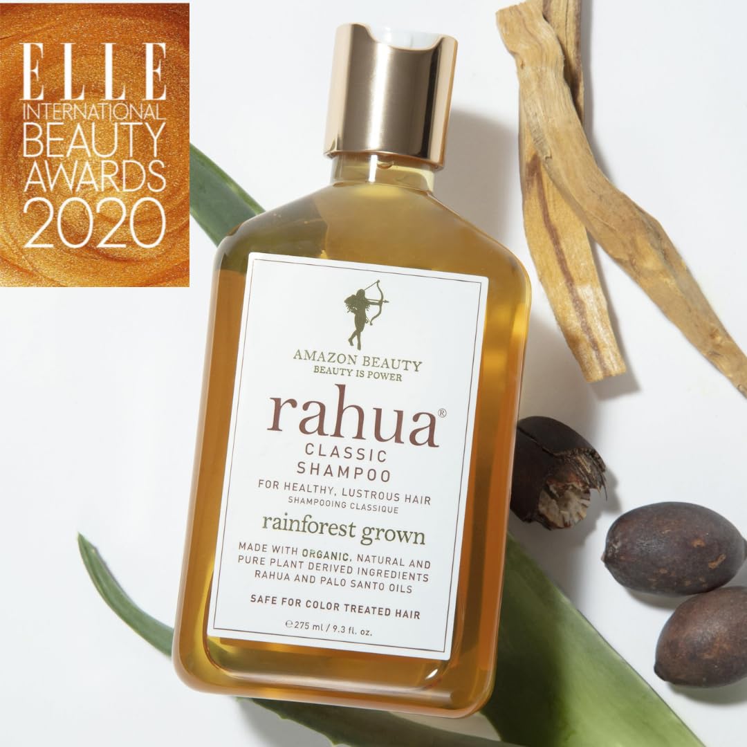 Rahua Classic Shampoo, Vegan Moisturizing Shampoo for Women and Men, Sulfate Free, Gentle Hair Care for All Hair Types, Clarifying Formula with Rahua Oil, Quinoa, Aloe Vera, and Palo Santo, 9.3 Fl Oz