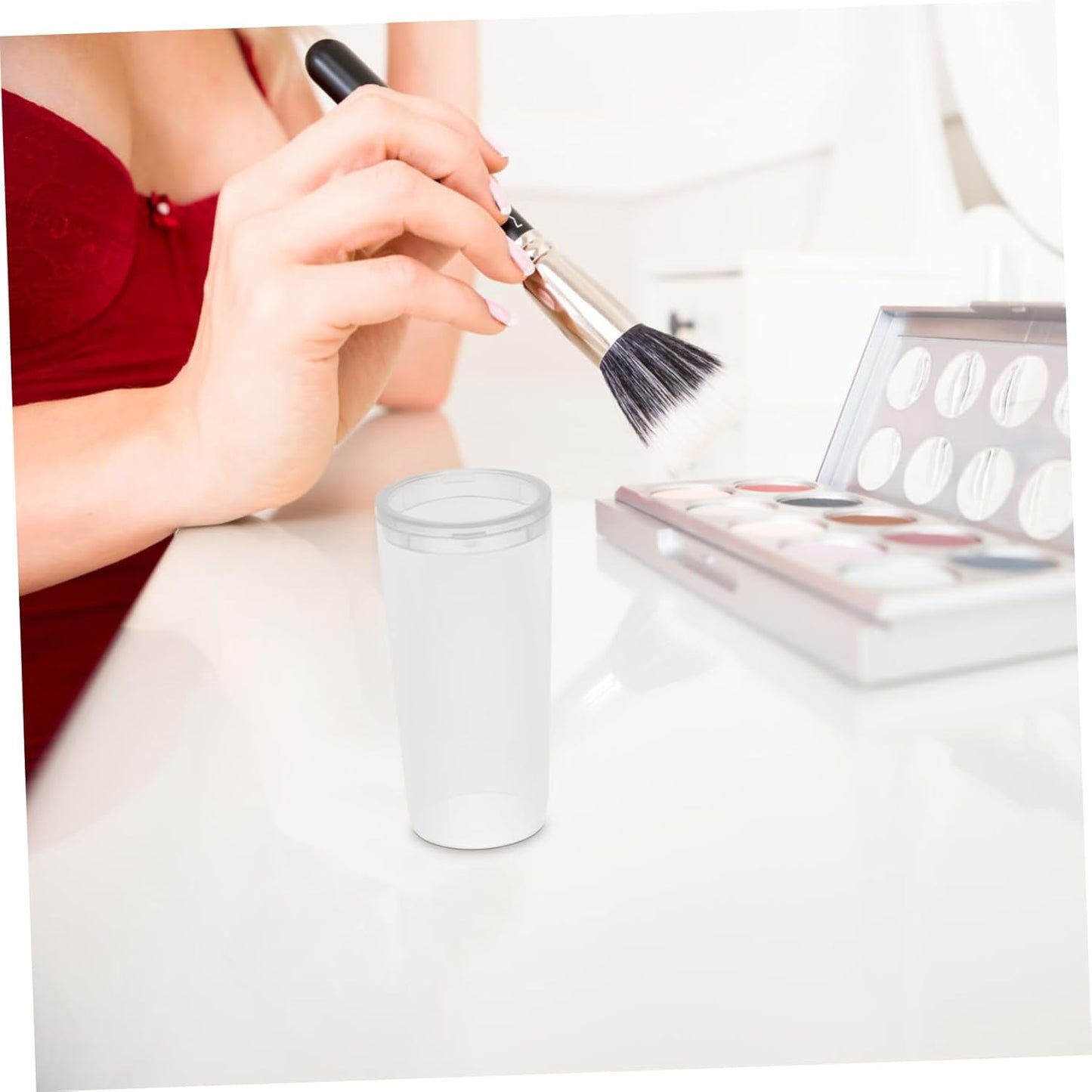 10Pcs Makeup Brush Holder Transparent Makeup Brush Covers Protective Guards for Dust and Pollutants for Travel and Everyday Use Durable and Easy to Clean