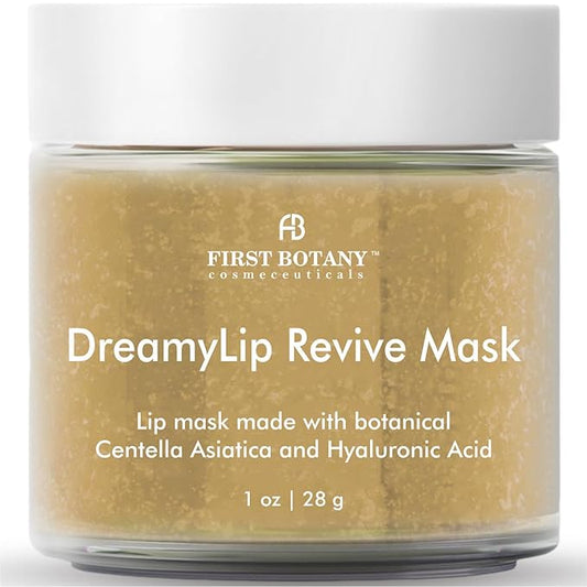 Lip Mask & Lip Balm - 2 in 1 Nourishing & Hydrating leave-on Overnight lip mask (Beige)