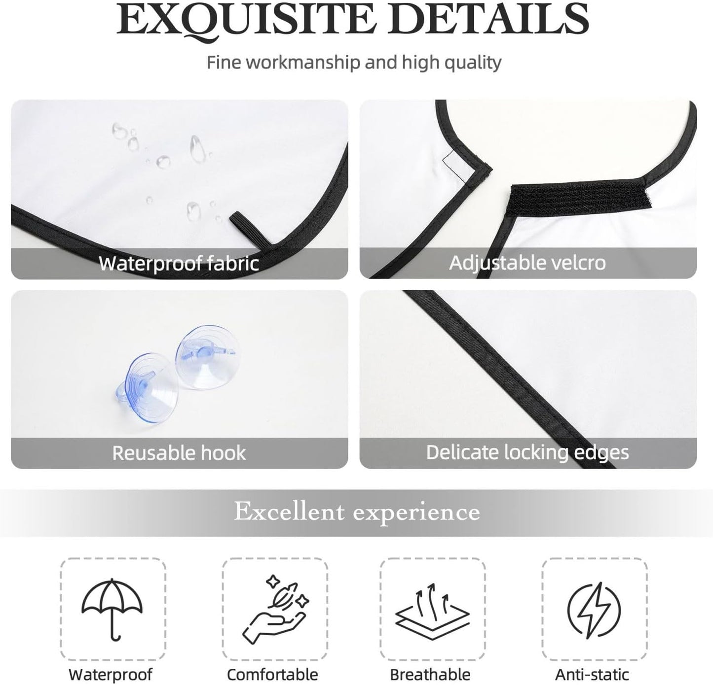 Non-Stick Beard Shaving Bib, Hair Catcher Apron with Suction Cups, Waterproof Grooming Tool for Men Husband, Wild Horse Racing Shave Bib