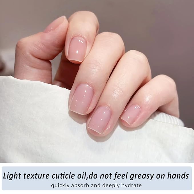 Revitalizing Cuticle Oil, 2PCS Cuticle Oil for Nails, Green Tea & Ocean Scent, Moisturizes Strengthener Oil Dry Nail Treatment Repair Cuticles, With Vitamin E Nail and Cuticle Oil 1.4 Fl Oz