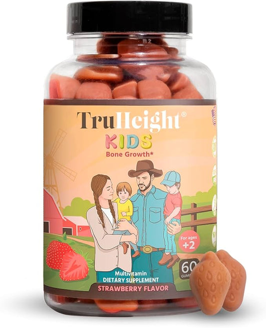 TruHeight Kids Bone Development Gummies (Ages 2+) All K2, Magnesium