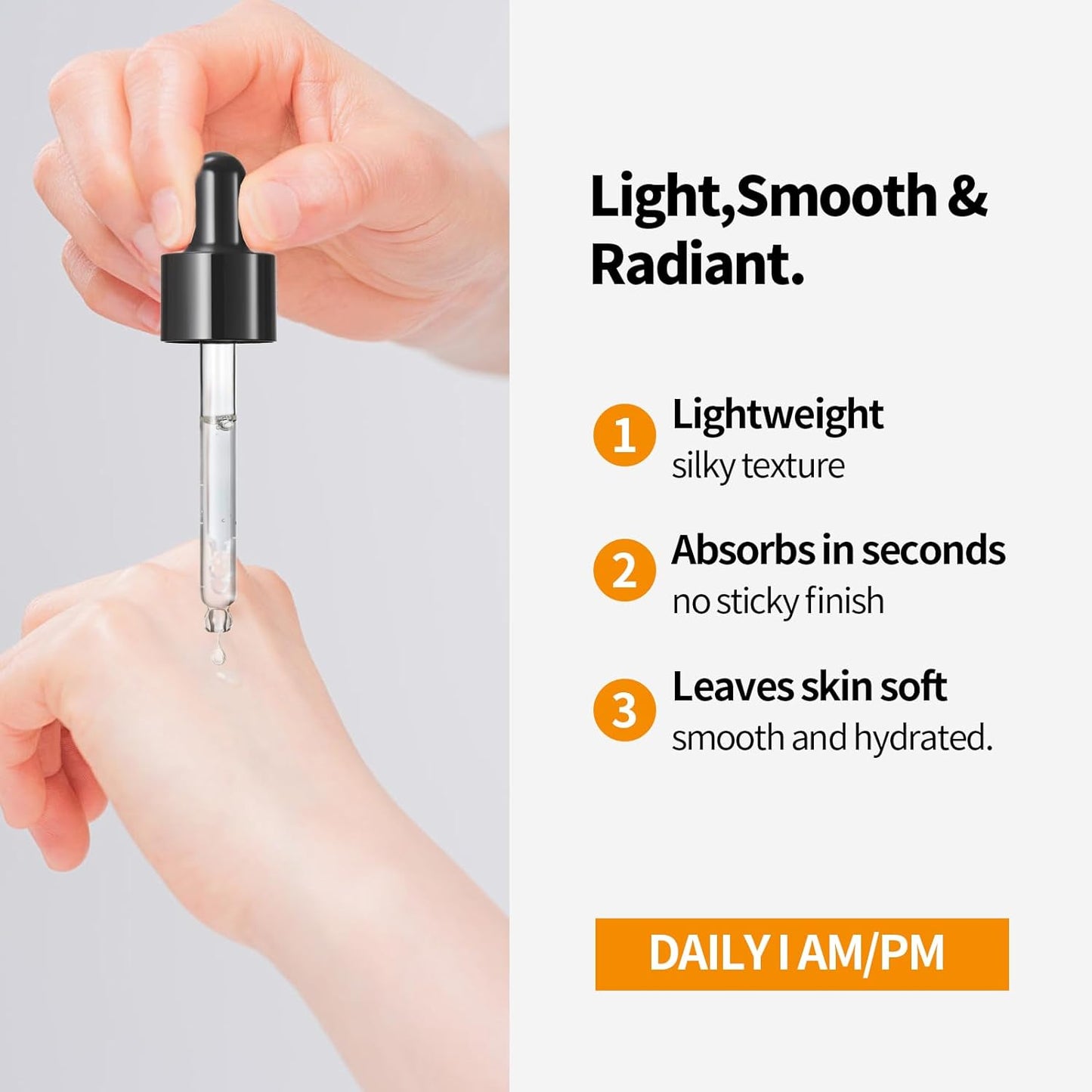 Vitamin C Serum For Face with Hyaluronic Acid - Hydrating, Moisturizing1.01 Fl oz